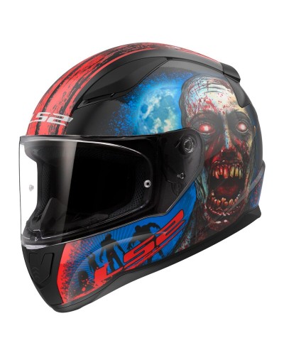 LS2 | Helmet Rapid II Zombie 22.06 | Black/Red