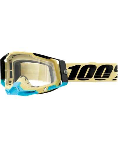 Maschera 100% | racecraft 2 enduro cross marrone giallo