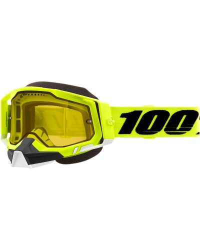Maschera 100% | racecraft 2 snow enduro cross giallo